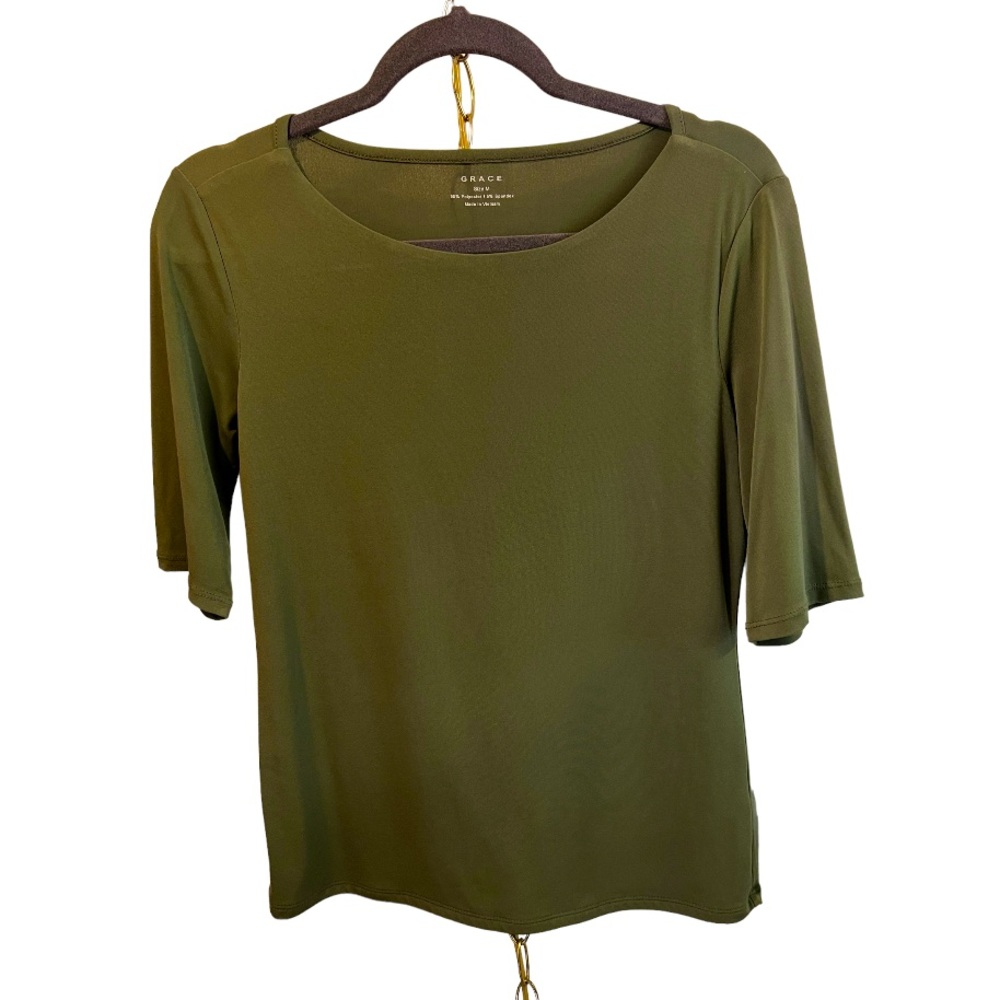 Grace Pullover Green forest Top